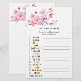 Sakura - bröllopsdusch emoji pictionary spel