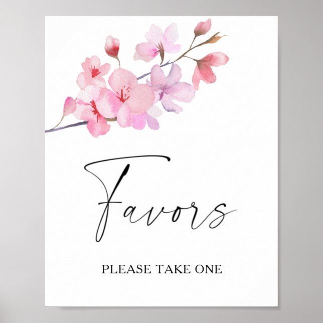 Sakura - bröllopsgåvor, ta en poster (Framsidan)