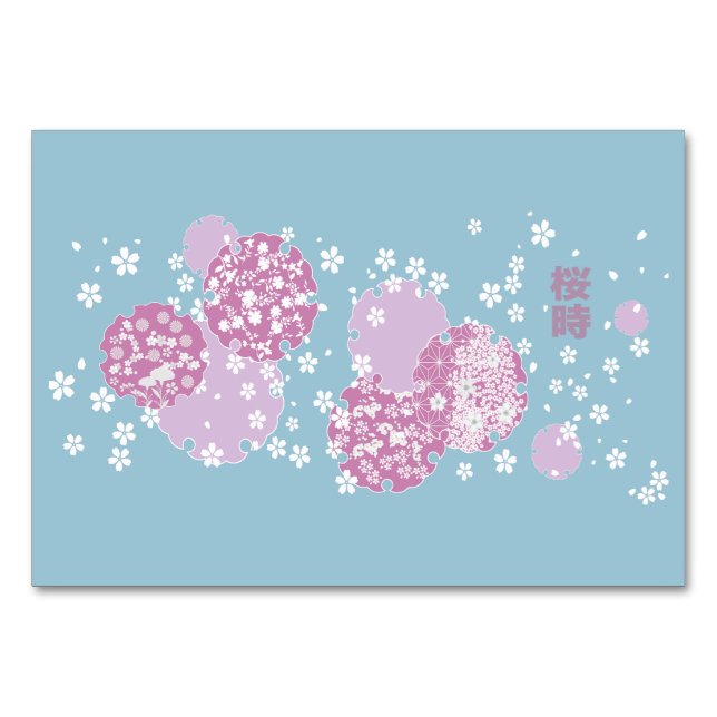 Sakura, Cherry Blommar Bordsnummer (Framsidan)