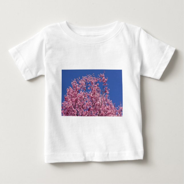 Sakura Cherry-Blommar in to Blue Tee (Framsida)