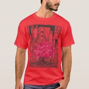 Sakura Cherry Blommar Japan Träd T Shirt