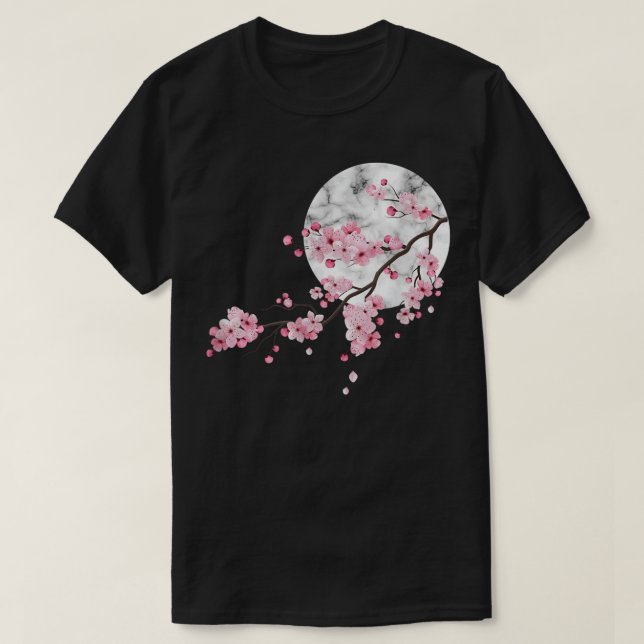 SAKURA CHERRY BLOMMAR JAPAN'S FAVORITE FLOWER T SHIRT (Design framsida)