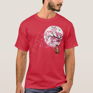 Sakura Cherry Blommar Japansk Graphical Art Flowe T Shirt
