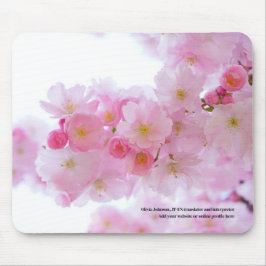 Sakura cherry blommar Japansk översättare rosa Musmatta