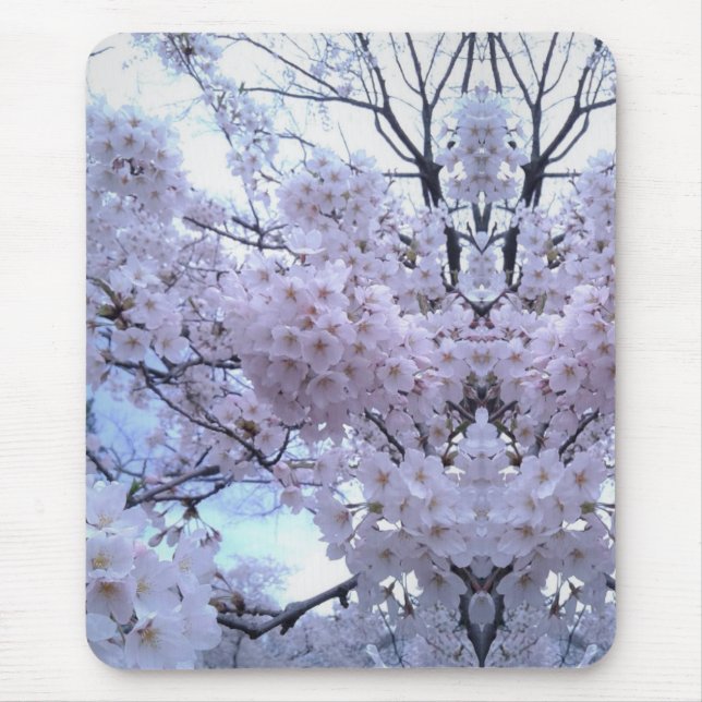Sakura Cherry Blommar Mousepad Musmatta (Framsidan)