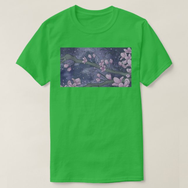 Sakura Cherry Blommar Träd japansk Flower Beautif T Shirt (Design framsida)