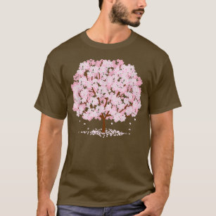 Sakura Cherry Blommar Träd T-Shirt