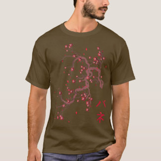 Sakura Cherry Blommar Vår Kanji T Shirt