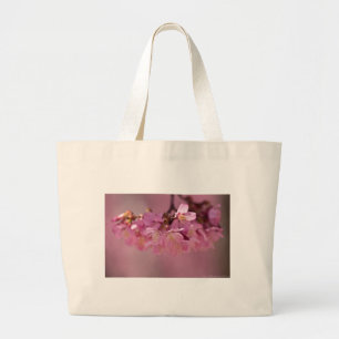 Sakura Cherry Blommars Delikat Rosa Bouquet Jumbo Tygkasse