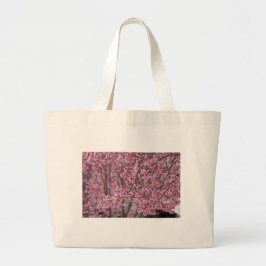 Sakura Cherry Blommars Flowing Rosa Jumbo Tygkasse