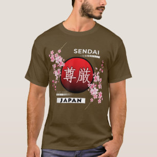 SAKURA CHERRY BLOMMARS I JAPAN, SENDAI T SHIRT