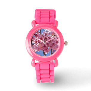 Sakura Cherry Blommars Red Stars Armbandsur