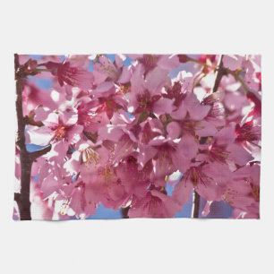 Sakura Cherry Blommars Red Stars Kökshandduk