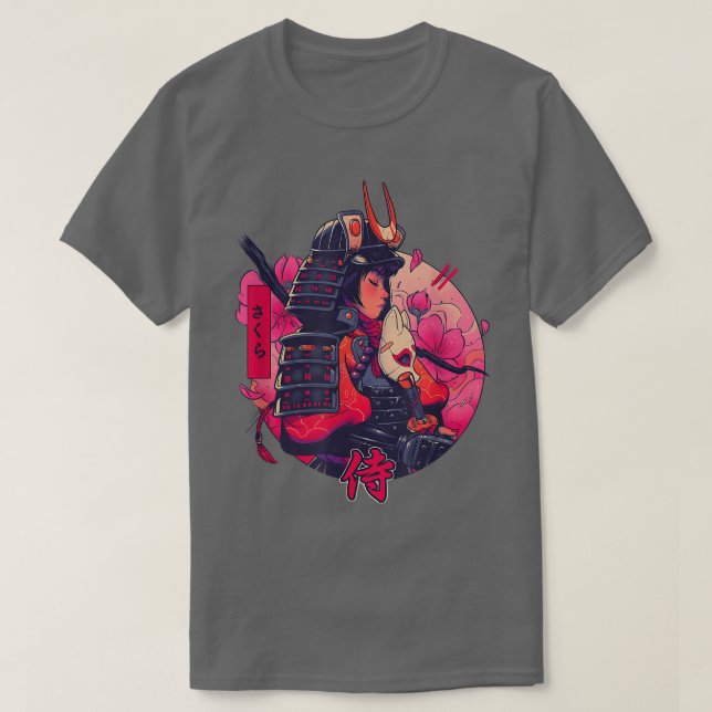 Sakura Cherry Bloss Girl T Shirt (Design framsida)