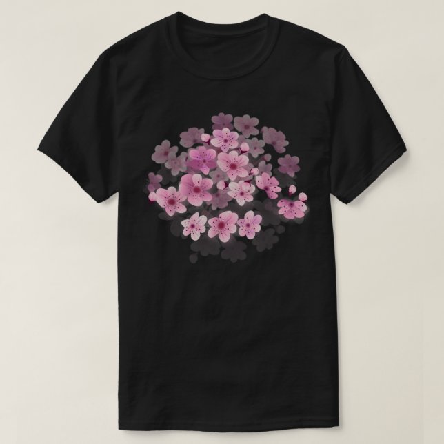 SAKURA CHERRY BLOSSOM FLOWER  T SHIRT (Design framsida)