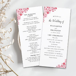 Sakura – Cherry Blossom Sakura Wedding  Program