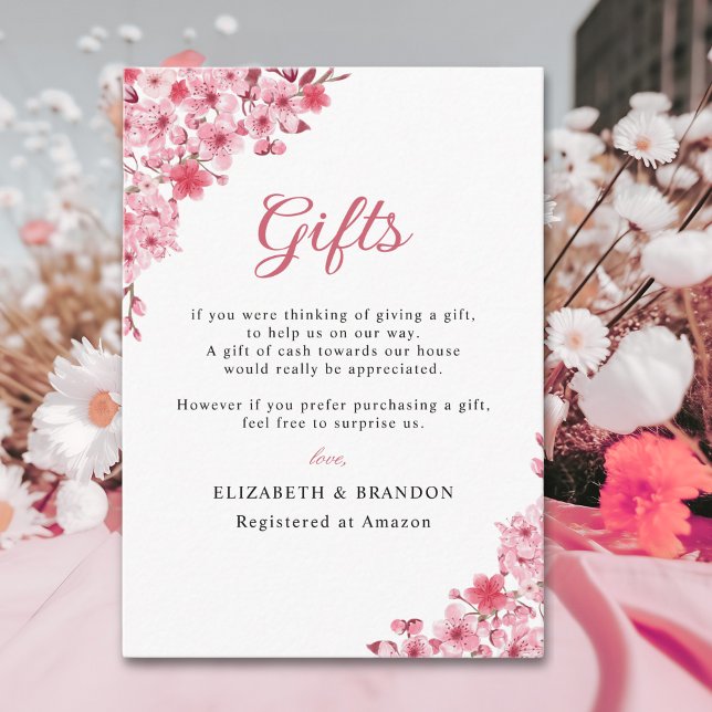 Sakura – Cherry Blossom Theme Wedding Tilläggskort (Skapare uppladdad)