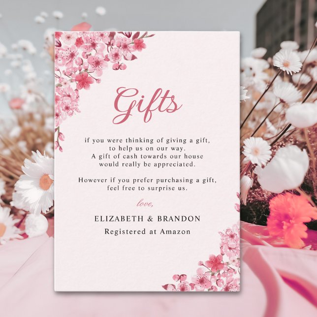 Sakura – Cherry Blossom Theme Wedding Tilläggskort (Skapare uppladdad)