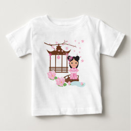 Sakura cherryblossom - flicka i Japan T-shirt