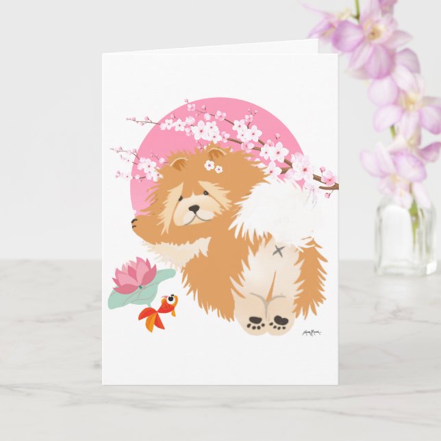 SAKURA - Chow - Art Cards Kort (Orkide)