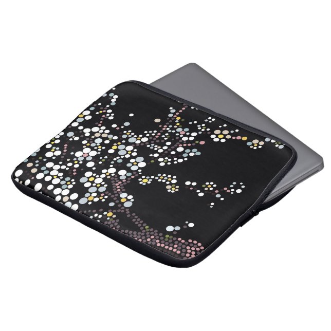 Sakura Dot Art Designer Laptoppskydd Laptop Fodral (Framsida topp)