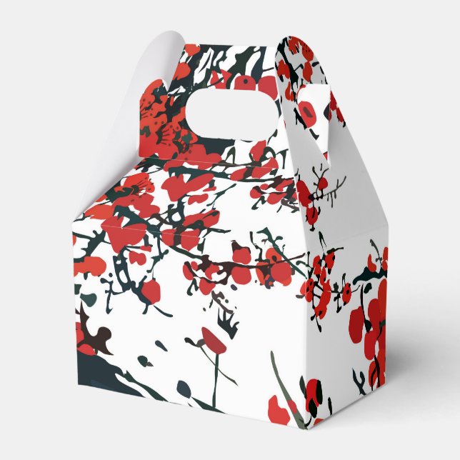 Sakura Favor Box Presentaskar (Baksidan Sidan)