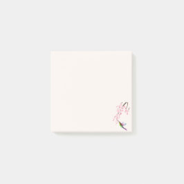 Sakura Flower & Humming Bird Post-it Notes Block