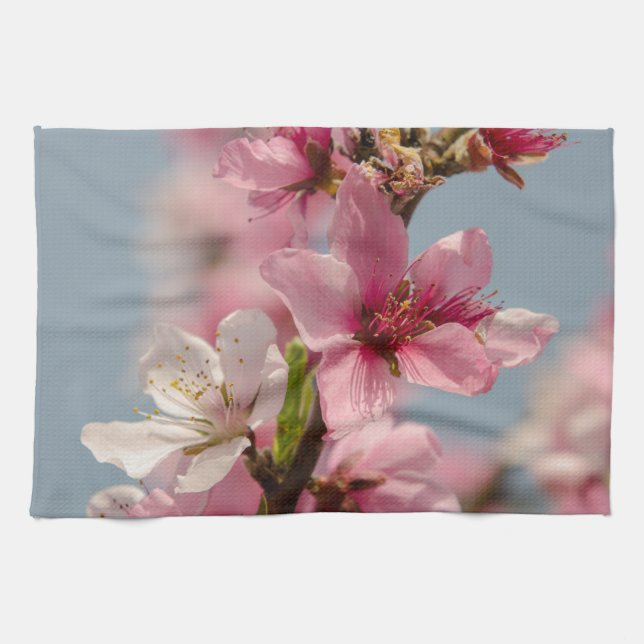 Sakura Flower, Rosa Japanska Flower Kökshandduk (Horisontell)