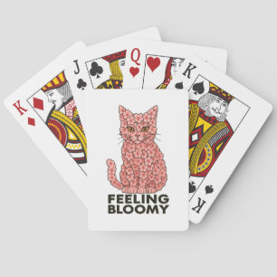 Sakura Flowers Katt Känna sig Bloomy Casinokort
