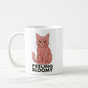 Sakura Flowers Katt Känna sig Bloomy Kaffemugg