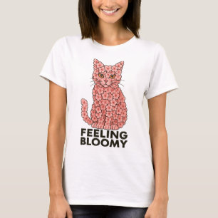 Sakura Flowers Katt Känna sig Bloomy T Shirt
