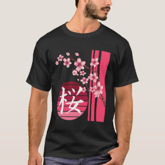 Sakura Flowers Vår Cherry Blommars Japanska Kan Ka T Shirt