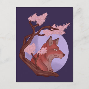 Sakura Fox Vykort