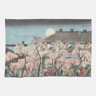 Sakura Full Moon Lantern Festival Japanska Kökshandduk