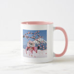 Sakura Geisha Bird i Blommarna Snö Cherry Mugg<br><div class="desc">Du tittar på Lee Hiller-designsamlingen av Hem- och Office Decor,  Apparel,  Gifts and Collectibles. Utformningen omfattar Lee Hiller Photography och Mixed Media Digital Art Collection. Du kan visa hennes naturfotografi på http://HikeOurPlanet.com/ och följa hennes vandrande blogg i Hett Vår nationalpark.</div>
