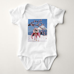 Sakura Geisha Bird i Blommarna Snö Cherry Tee