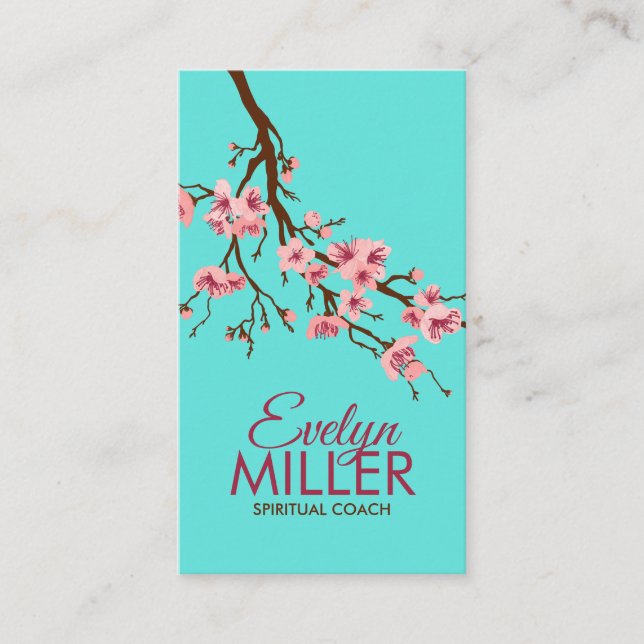 Sakura Gren - körsbärs-blommarna Visitkort (Framsida)