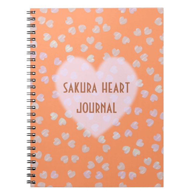 sakura hjärtan anteckningsbok (Framsidan)