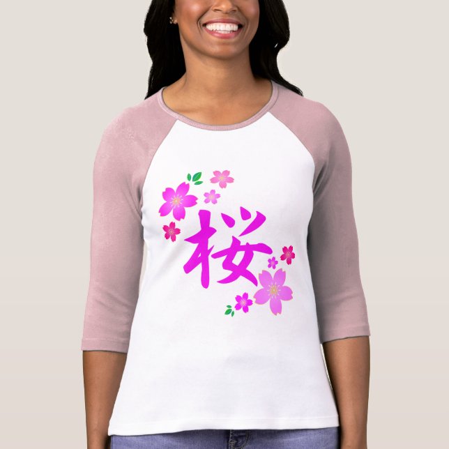 Sakura i japan t shirt (Framsida)
