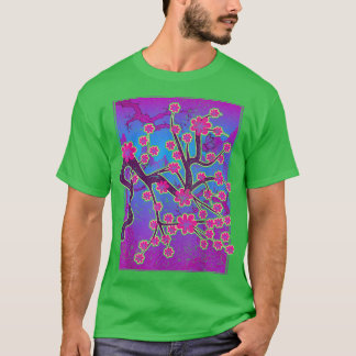 Sakura Japan Pink Flower 90s Art Vaporwave Cherry  T Shirt
