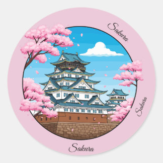 Sakura Japanese Castle Sticker Pack Runt Klistermärke