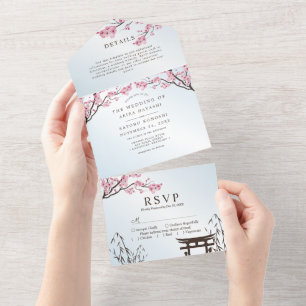 Sakura Japansk Körsbärsblomma Asiatisk Bröllop All