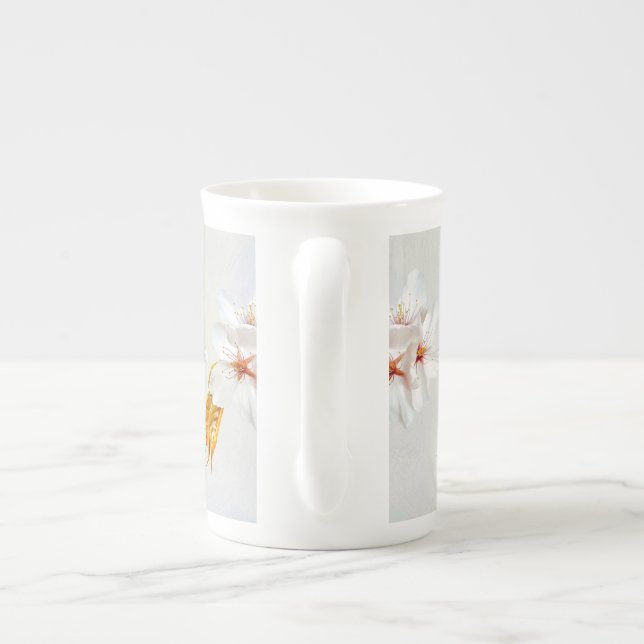 Sakura - Japansk körsbärsblommar Benporslin Mugg (Baksidan)
