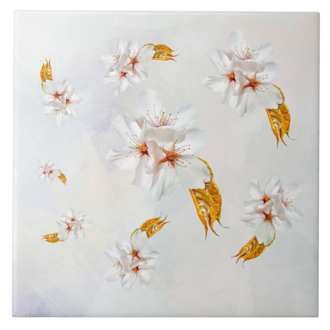 Sakura - Japansk körsbärsblommar Kakelplatta (Framsidan)