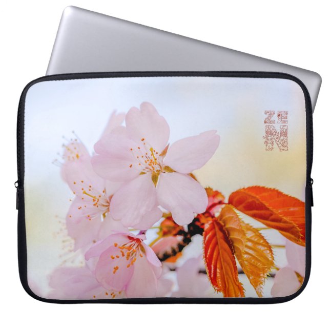 Sakura - Japansk körsbärsblommar Laptop Sleeve (Framsidan)