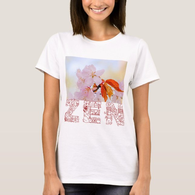 Sakura - Japansk körsbärsblommar T-shirt (Framsida)