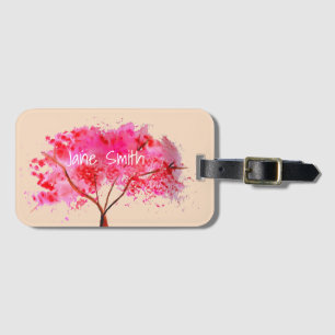 Sakura Japanska Cherry Blommar art Bagagebricka