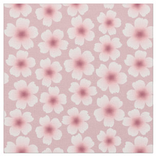 Sakura Japanska Cherry Blommar Mönster Tyg