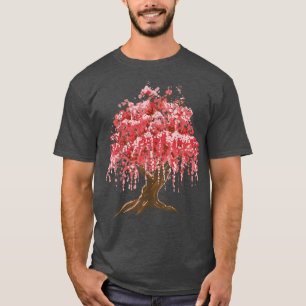 Sakura Japanska Cherry Blommar Träd Nature Graphic T Shirt
