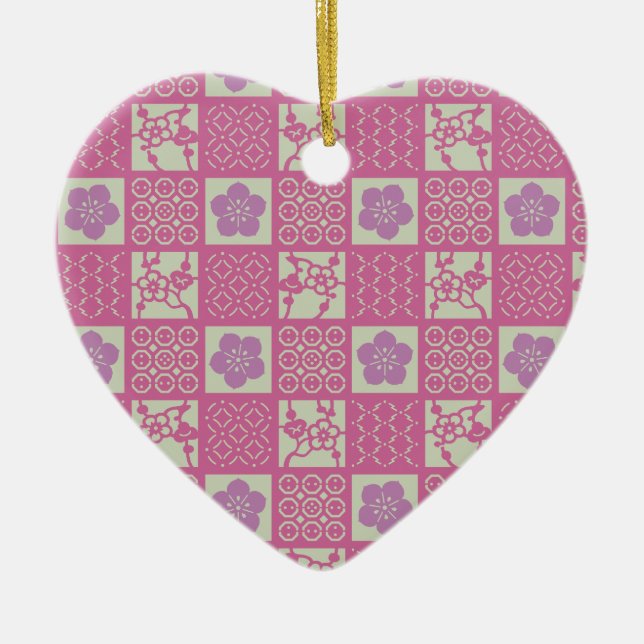 sakura julgransprydnad keramik (Framsidan)